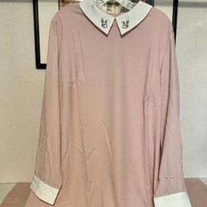 Victoria Beckham Wednesday Addams pink dress NWT